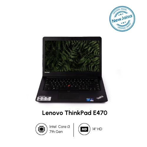 Lenovo ThinkPad Laptop | E470 | i3-7th Gen | 14" HD | Win 11 | Refurbished - Newjaisa